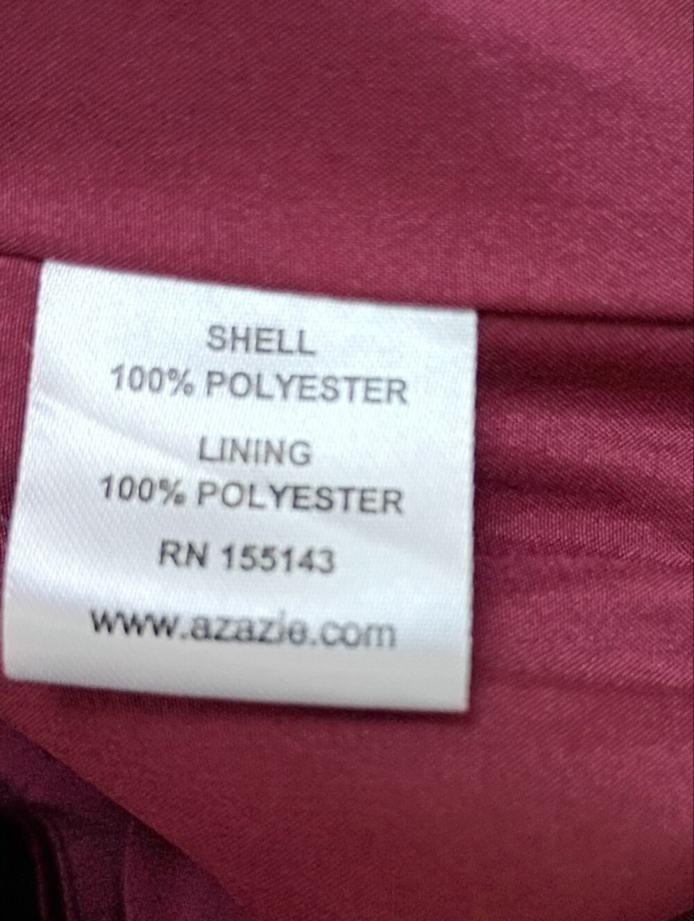 Azazie Omari Bridesmaids Dress in Cabernet - A22 - NWT - Picture 12 of 12